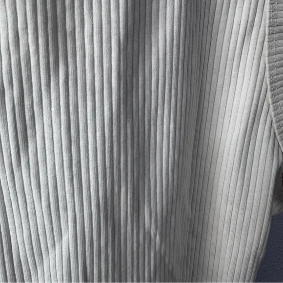 Madewell cream open back Ribbed Bodysuit large - Picture 3 of 7